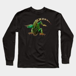 Green Iguana Long Sleeve T-Shirt